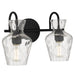 Quoizel - Two Light Vanity - Hollis - Matte Black- Union Lighting Luminaires Decor