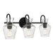 Quoizel - Three Light Vanity - Hollis - Matte Black- Union Lighting Luminaires Decor