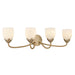 Quoizel - Four Light Vanity - Jacobs - Bronze Gold- Union Lighting Luminaires Decor