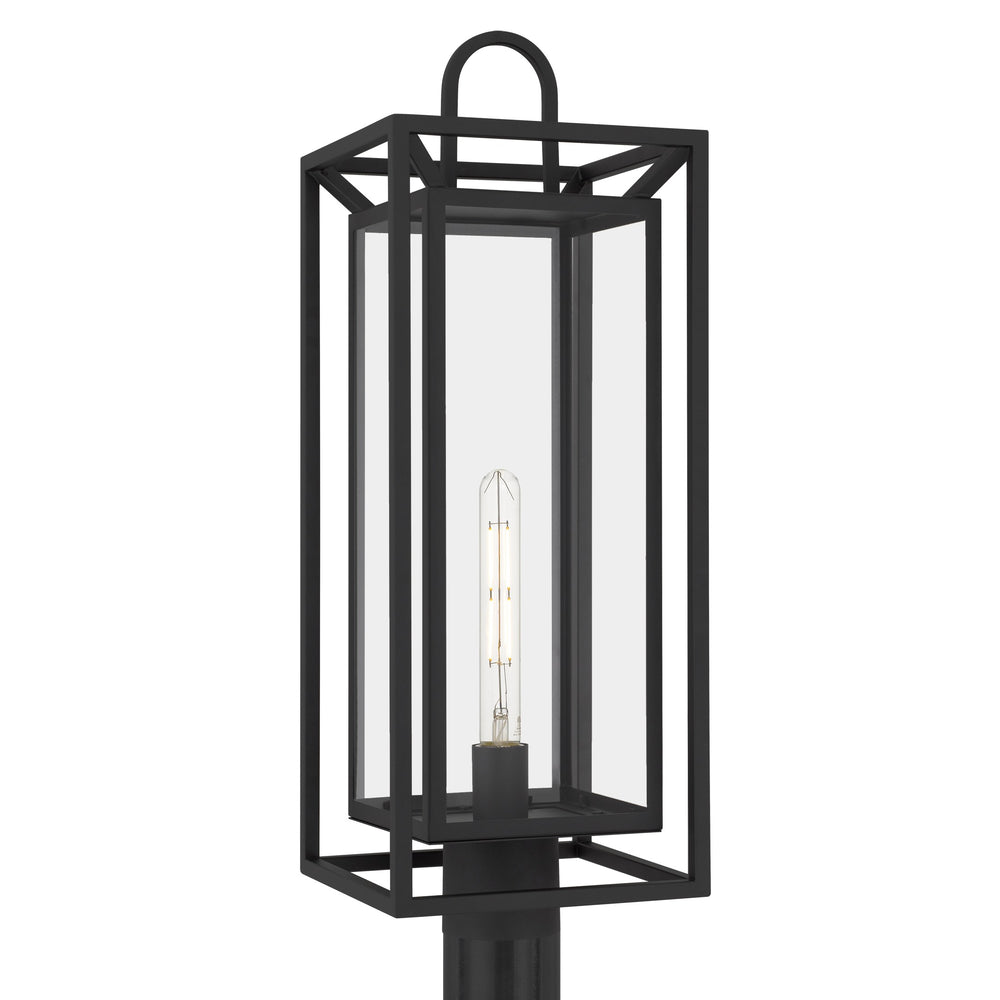 Quoizel - One Light Outdoor Post Lantern - Jayce - Matte Black- Union Lighting Luminaires Decor