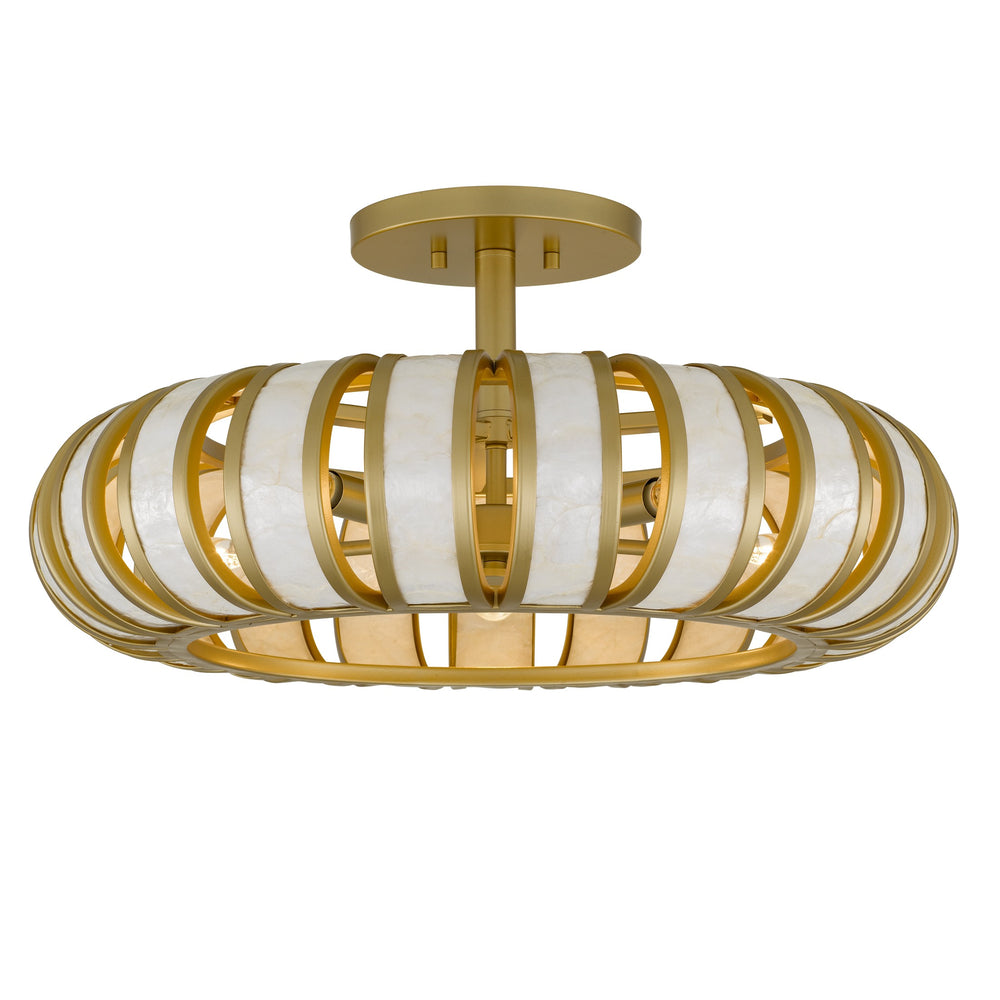 Quoizel - Five Light Semi-Flush Mount - Knight - Soft Gold- Union Lighting Luminaires Decor
