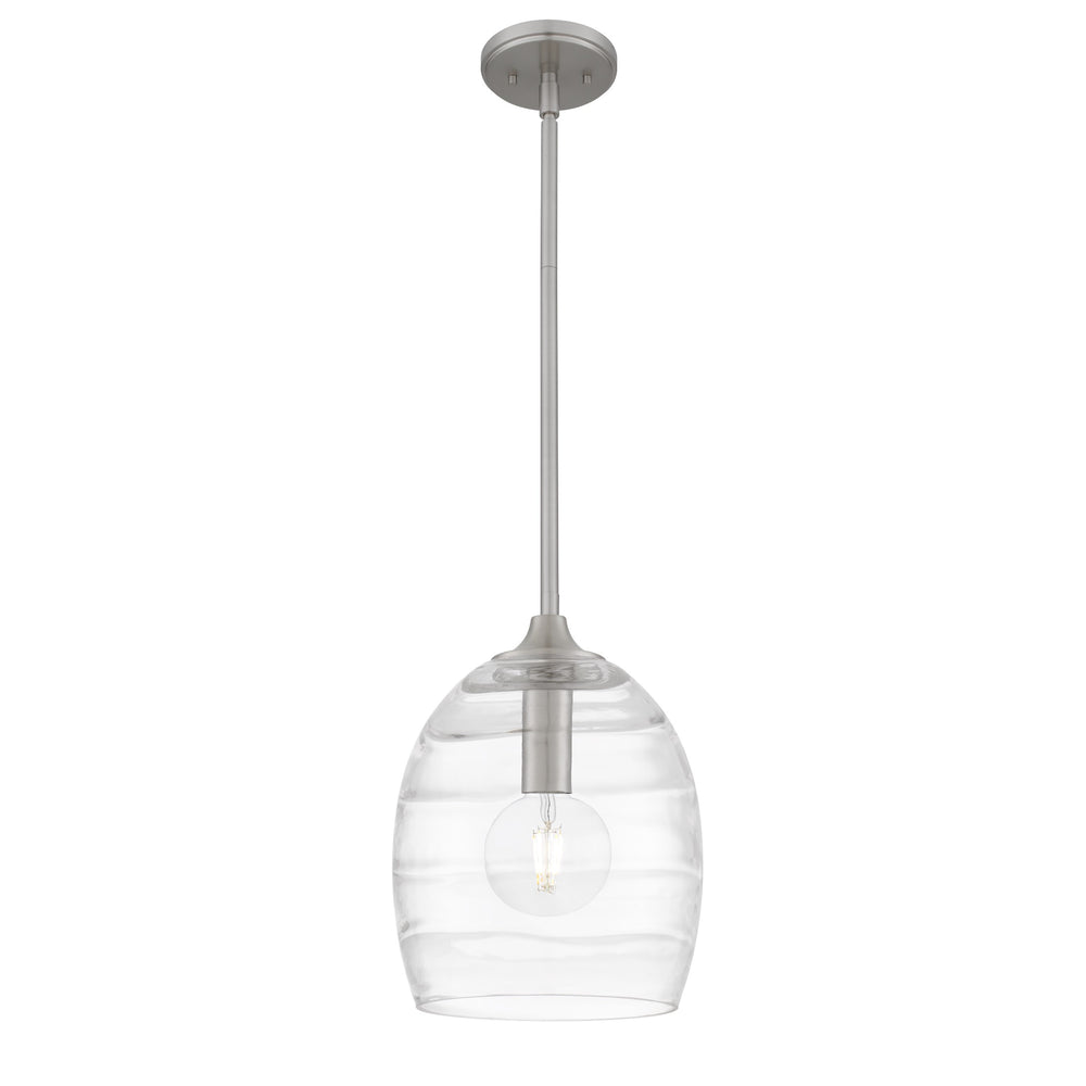 Quoizel - One Light Mini Pendant - Lucy - Brushed Nickel- Union Lighting Luminaires Decor
