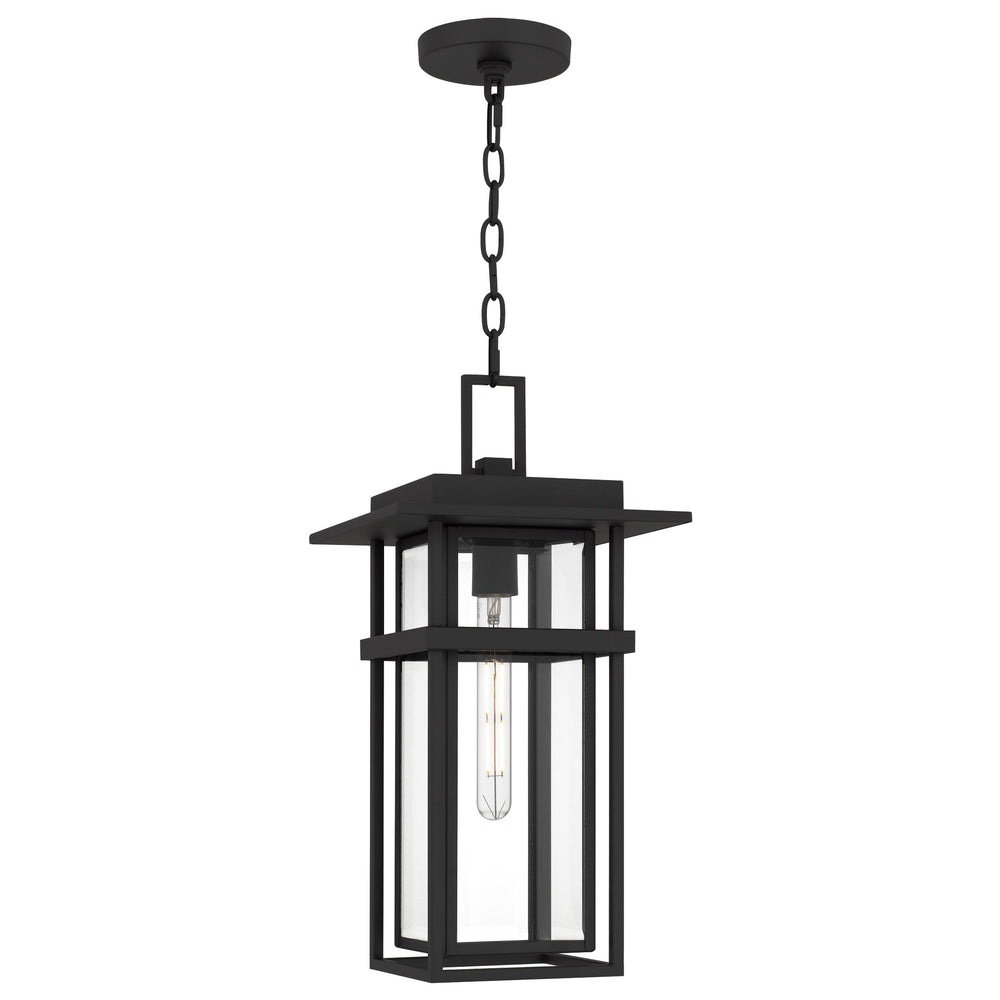 Quoizel - One Light Outdoor Hanging Lantern - Morgan - Earth Black- Union Lighting Luminaires Decor
