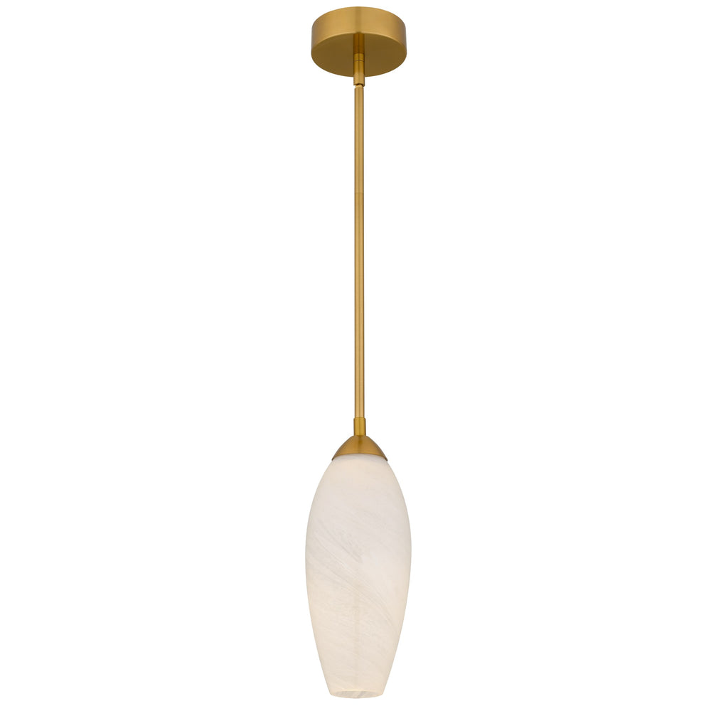 Quoizel - LED Mini Pendant - Burnett - Brushed Gold- Union Lighting Luminaires Decor