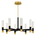 Quoizel - LED Chandelier - Davies - Brushed Gold- Union Lighting Luminaires Decor