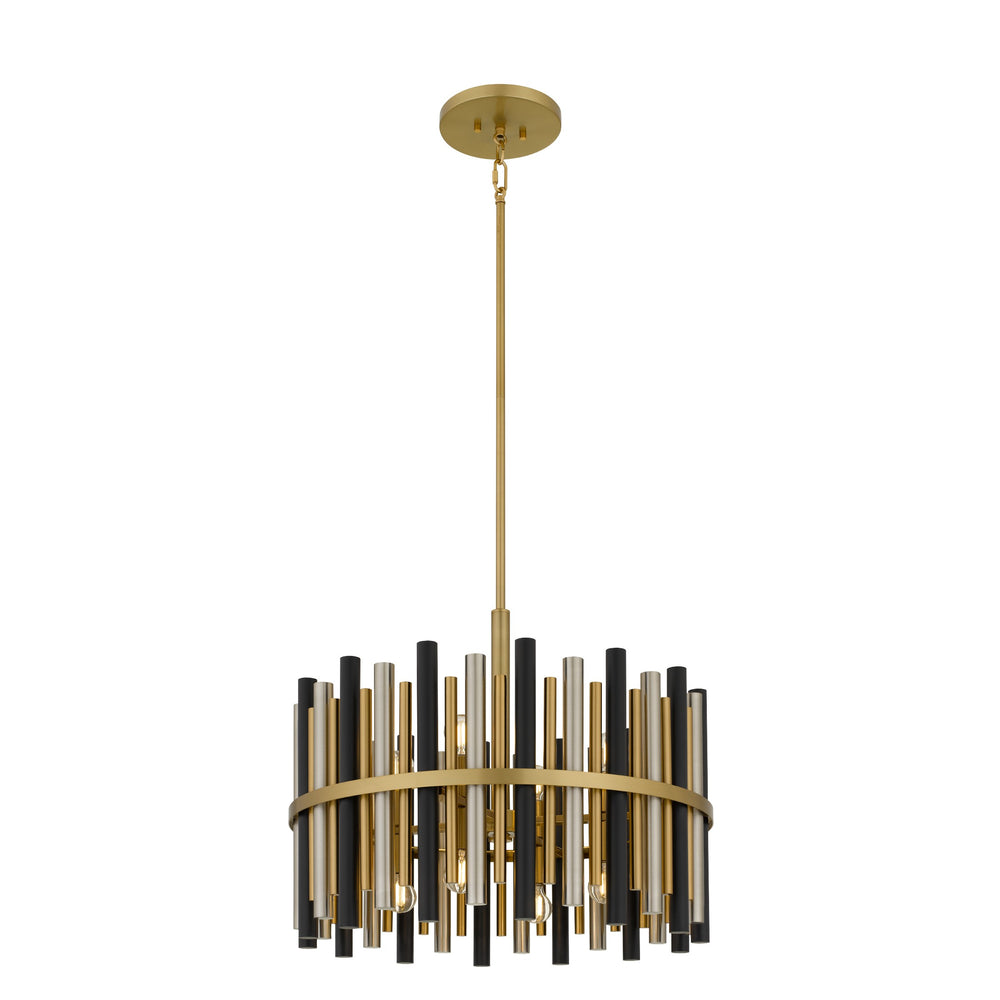 Quoizel - Eight Light Pendant - Richards - Brushed Gold- Union Lighting Luminaires Decor