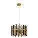 Quoizel - Eight Light Pendant - Richards - Brushed Gold- Union Lighting Luminaires Decor