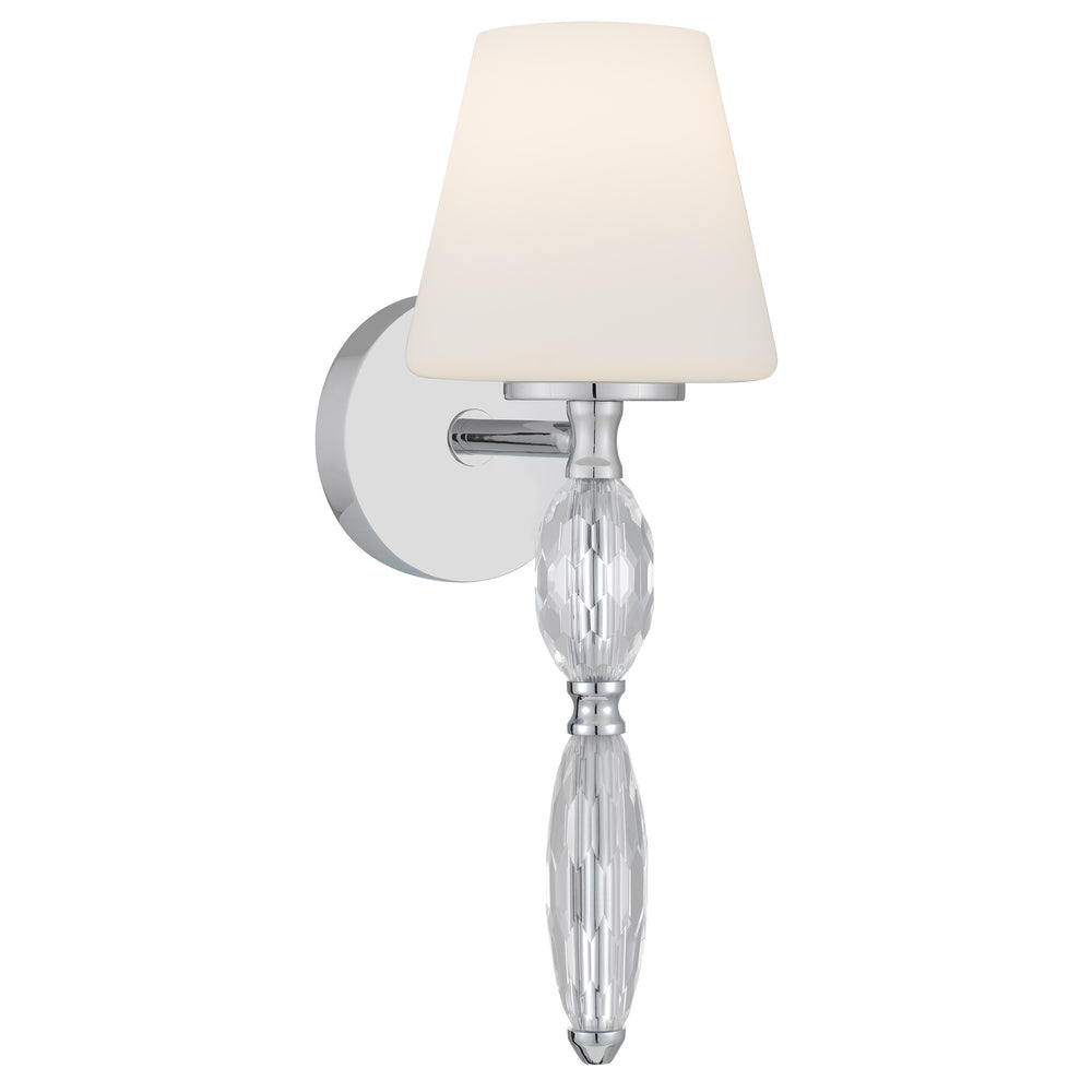 Quoizel - One Light Wall Sconce - Stone - Polished Chrome- Union Lighting Luminaires Decor
