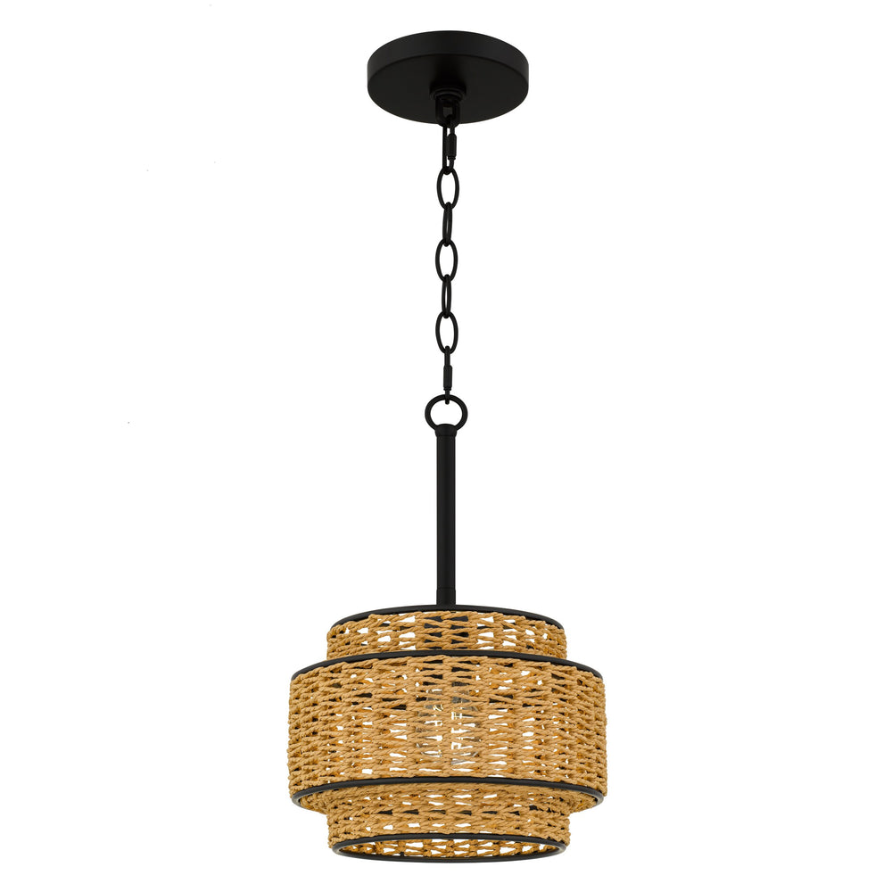 Quoizel - One Light Mini Pendant - Teton - Matte Black- Union Lighting Luminaires Decor