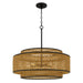 Quoizel - Five Light Pendant - Teton - Matte Black- Union Lighting Luminaires Decor