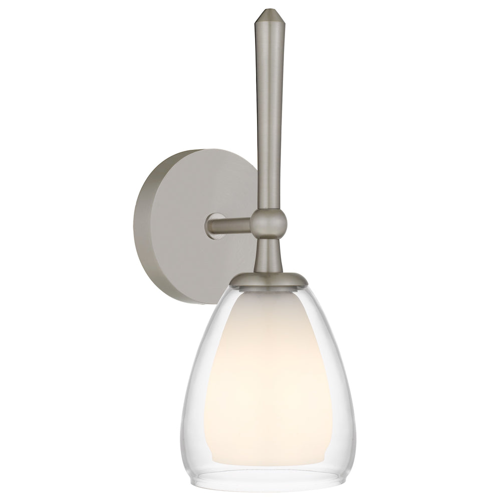 Quoizel - One Light Wall Sconce - Vivienne - Brushed Nickel- Union Lighting Luminaires Decor