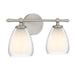 Quoizel - Two Light Vanity - Vivienne - Brushed Nickel- Union Lighting Luminaires Decor