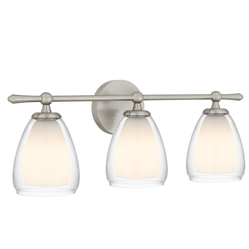 Quoizel - Three Light Vanity - Vivienne - Brushed Nickel- Union Lighting Luminaires Decor