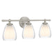 Quoizel - Three Light Vanity - Vivienne - Brushed Nickel- Union Lighting Luminaires Decor