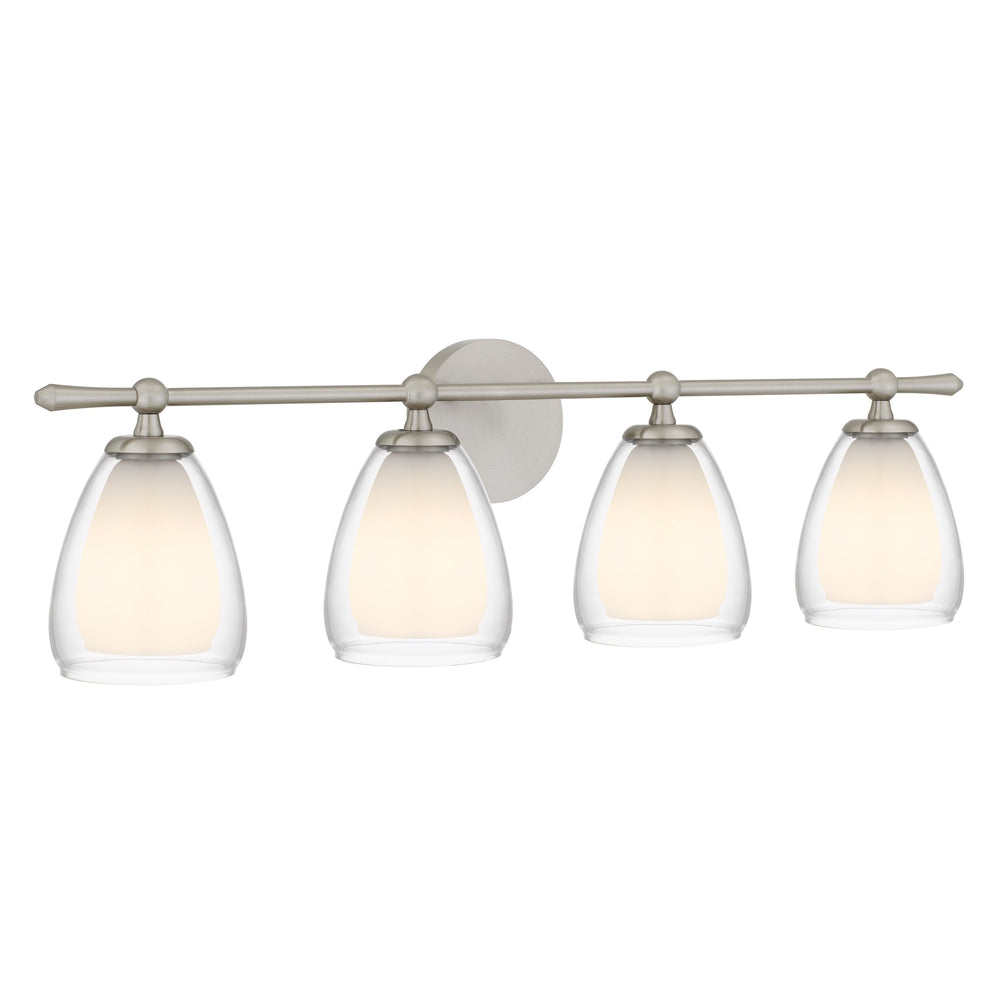 Quoizel - Four Light Vanity - Vivienne - Brushed Nickel- Union Lighting Luminaires Decor