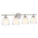 Quoizel - Four Light Vanity - Vivienne - Brushed Nickel- Union Lighting Luminaires Decor