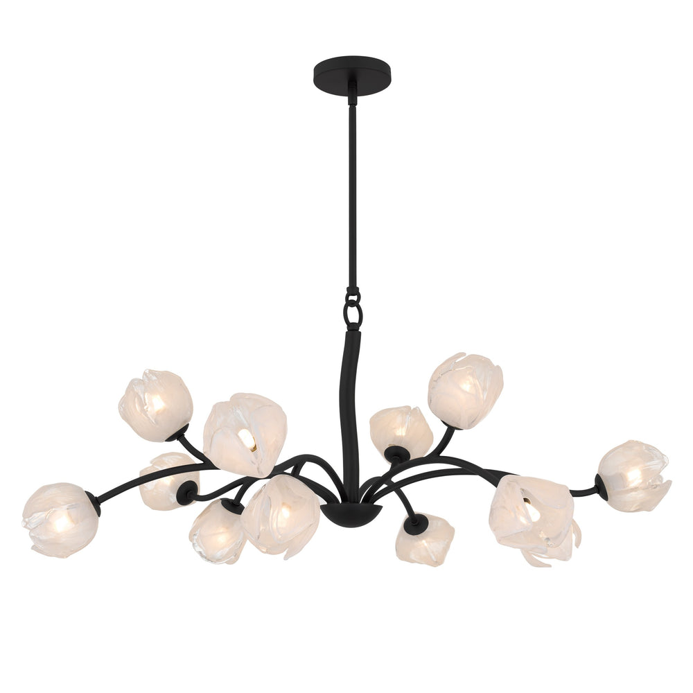 Quoizel - 12 Light Chandelier - Walker - Matte Black- Union Lighting Luminaires Decor