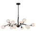 Quoizel - 12 Light Chandelier - Walker - Matte Black- Union Lighting Luminaires Decor