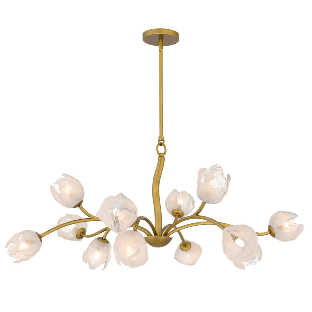 Quoizel - 12 Light Chandelier - Walker - Vintage Brass- Union Lighting Luminaires Decor