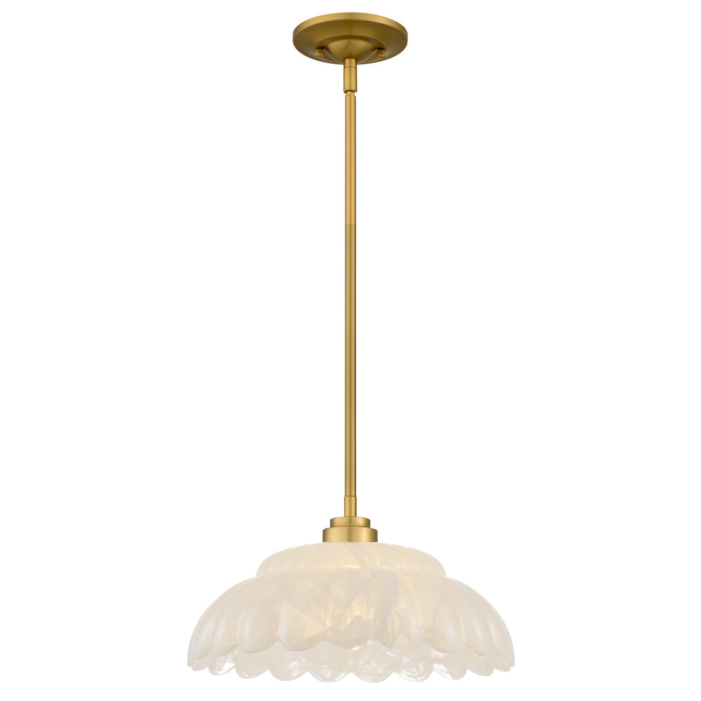 Quoizel - One Light Pendant - Whitecap - Brushed Gold- Union Lighting Luminaires Decor