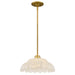 Quoizel - One Light Pendant - Whitecap - Brushed Gold- Union Lighting Luminaires Decor