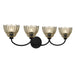 Quoizel - Four Light Vanity - Whitecap - Mottled Cocoa- Union Lighting Luminaires Decor