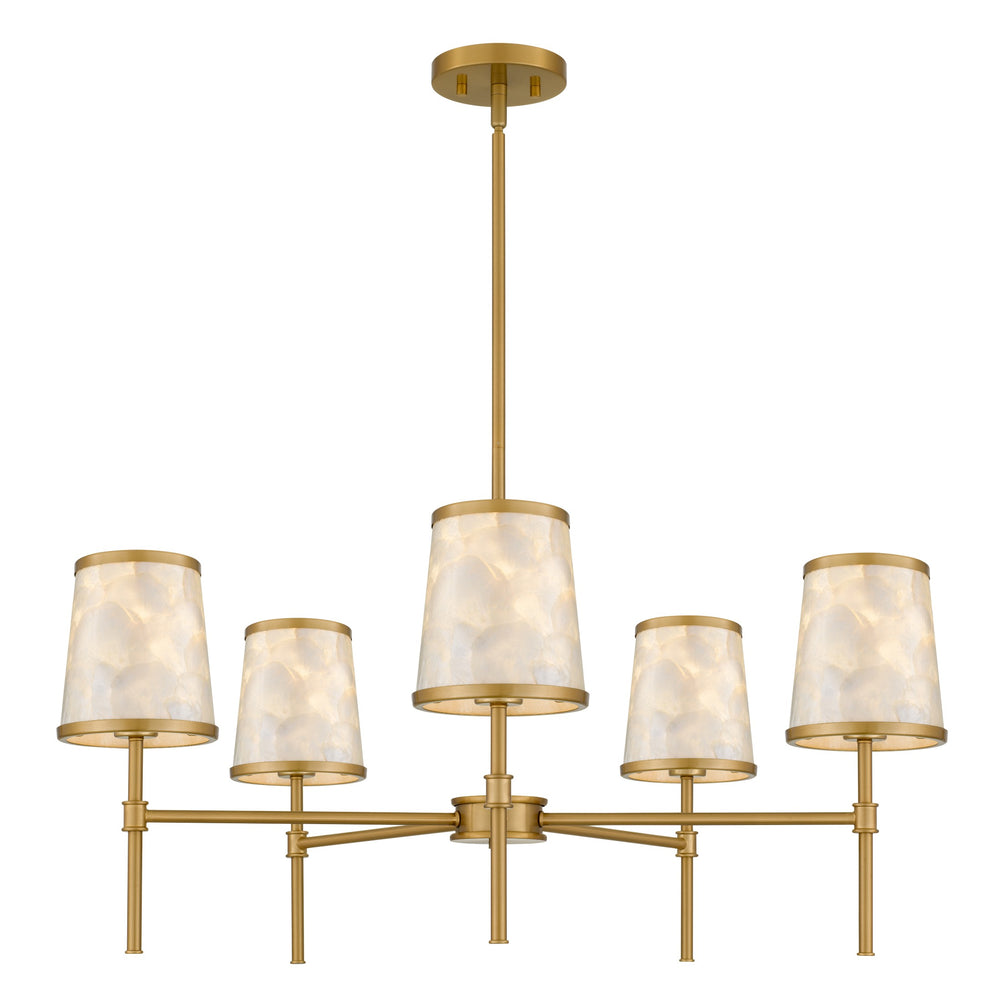Quoizel - Five Light Chandelier - Windley - Brushed Gold- Union Lighting Luminaires Decor