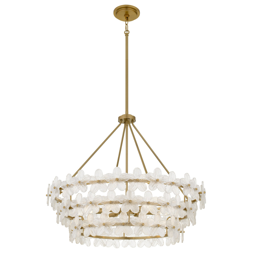 Quoizel - Six Light Pendant - Wright - Brushed Gold- Union Lighting Luminaires Decor