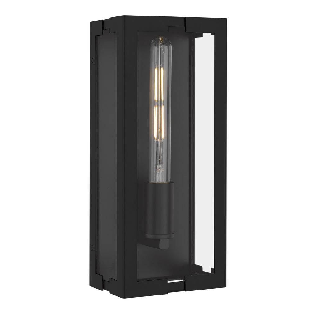Quoizel - One Light Outdoor Wall Lantern - Young - Matte Black- Union Lighting Luminaires Decor