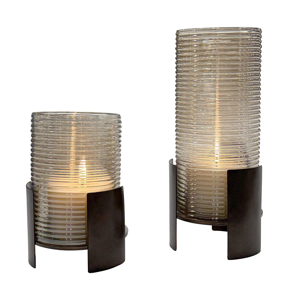 Uttermost - Candleholders Set/2 - Fluted Fire - Dark Bronze- Union Lighting Luminaires Decor