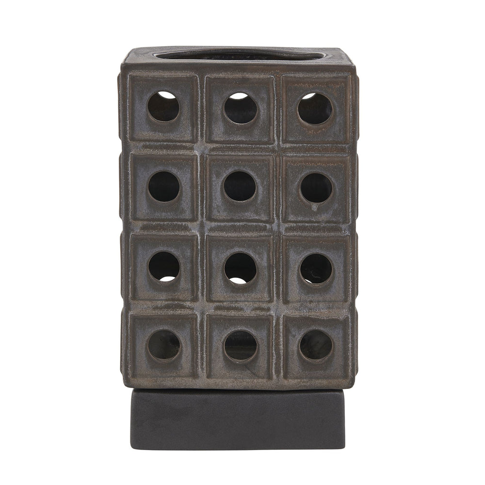 Uttermost - Candleholder - Lattice - Distressed Brown- Union Lighting Luminaires Decor