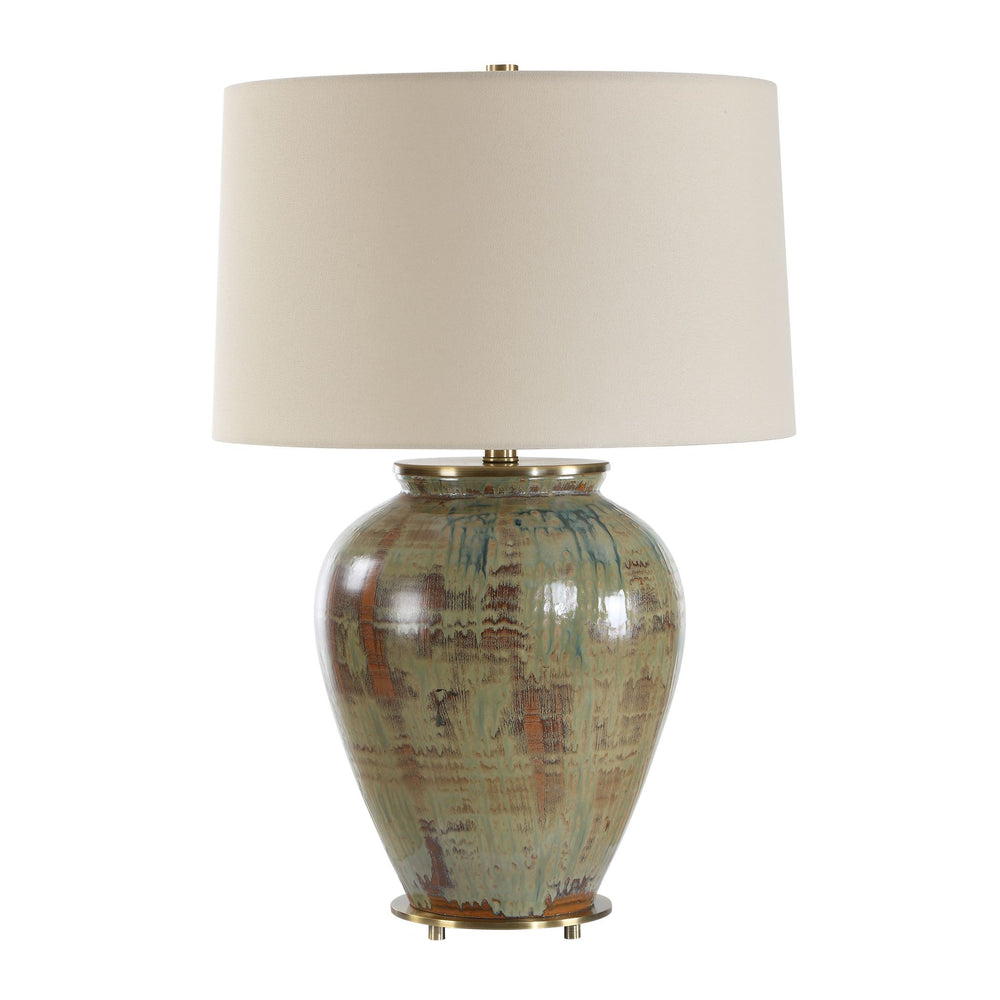 Uttermost - One Light Table Lamp - Olisa - Antique Brass- Union Lighting Luminaires Decor