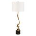 Uttermost - One Light Buffet Lamp - Spiraling - Antique Brass- Union Lighting Luminaires Decor