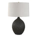 Uttermost - One Light Table Lamp - Levee - Textured Satin Black- Union Lighting Luminaires Decor