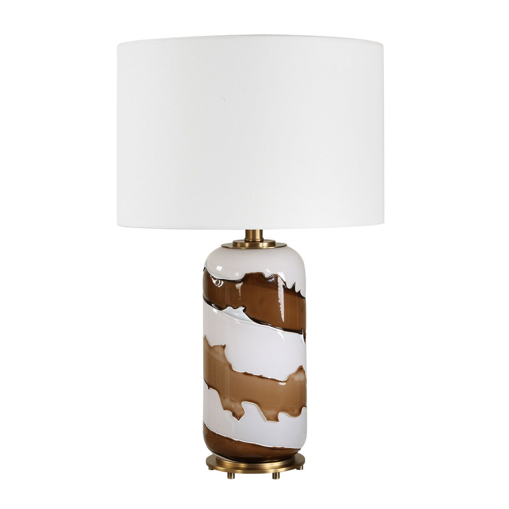 Uttermost - One Light Table Lamp - Ararat - Antique Brass- Union Lighting Luminaires Decor
