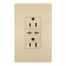 Legrand Canada - 15A Tamper Resistant Ultra Fast PLUS Power Delivery USB Type C/C Outlet - Ivory- Union Lighting Luminaires Decor