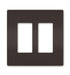 Legrand Canada - Two-Gang Screwless Wall Plate - Brown- Union Lighting Luminaires Decor