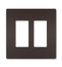 Legrand Canada - Two-Gang Screwless Wall Plate, - Dark Bronze- Union Lighting Luminaires Decor