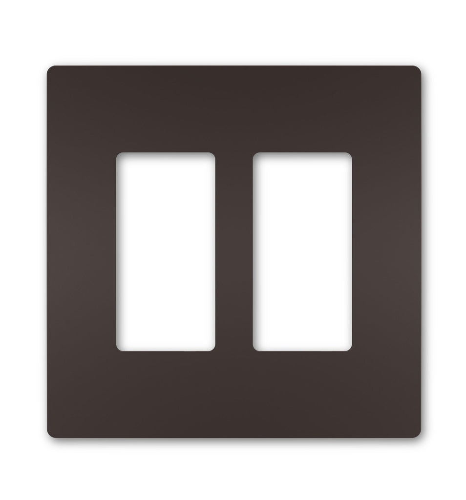 Legrand Canada - Two-Gang Screwless Wall Plate, - Dark Bronze- Union Lighting Luminaires Decor