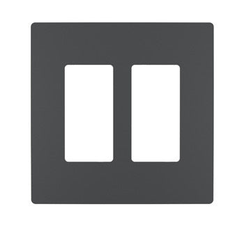 Legrand Canada - Two-Gang Screwless Wall Plate - Graphite- Union Lighting Luminaires Decor