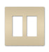 Legrand Canada - Two-Gang Screwless Wall Plate - Ivory- Union Lighting Luminaires Decor