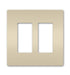 Legrand Canada - Two-Gang Screwless Wall Plate - Light Almond- Union Lighting Luminaires Decor