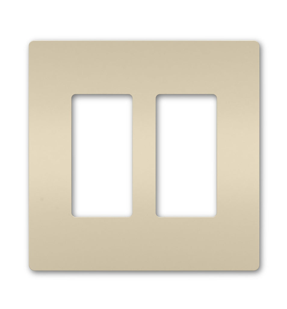 Legrand Canada - Two-Gang Screwless Wall Plate - Light Almond- Union Lighting Luminaires Decor