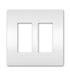 Legrand Canada - Two-Gang Screwless Wall Plate White - White- Union Lighting Luminaires Decor