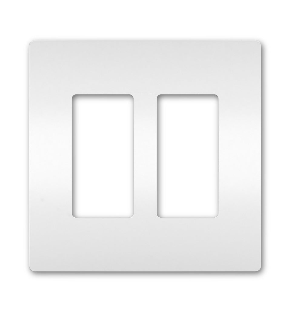 Legrand Canada - Two-Gang Screwless Wall Plate White - White- Union Lighting Luminaires Decor