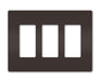 Legrand Canada - Three-Gang Screwless Wall Plate - brown- Union Lighting Luminaires Decor