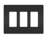 Legrand Canada - Three-Gang Screwless Wall Plate - Black- Union Lighting Luminaires Decor