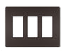 Legrand Canada - Three-Gang Screwless Wall Plate, - Dark Bronze- Union Lighting Luminaires Decor
