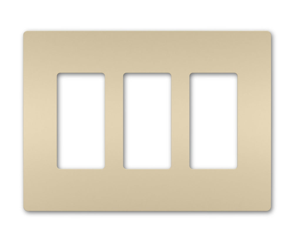 Legrand Canada - Three-Gang Screwless Wall Plate - Ivory- Union Lighting Luminaires Decor
