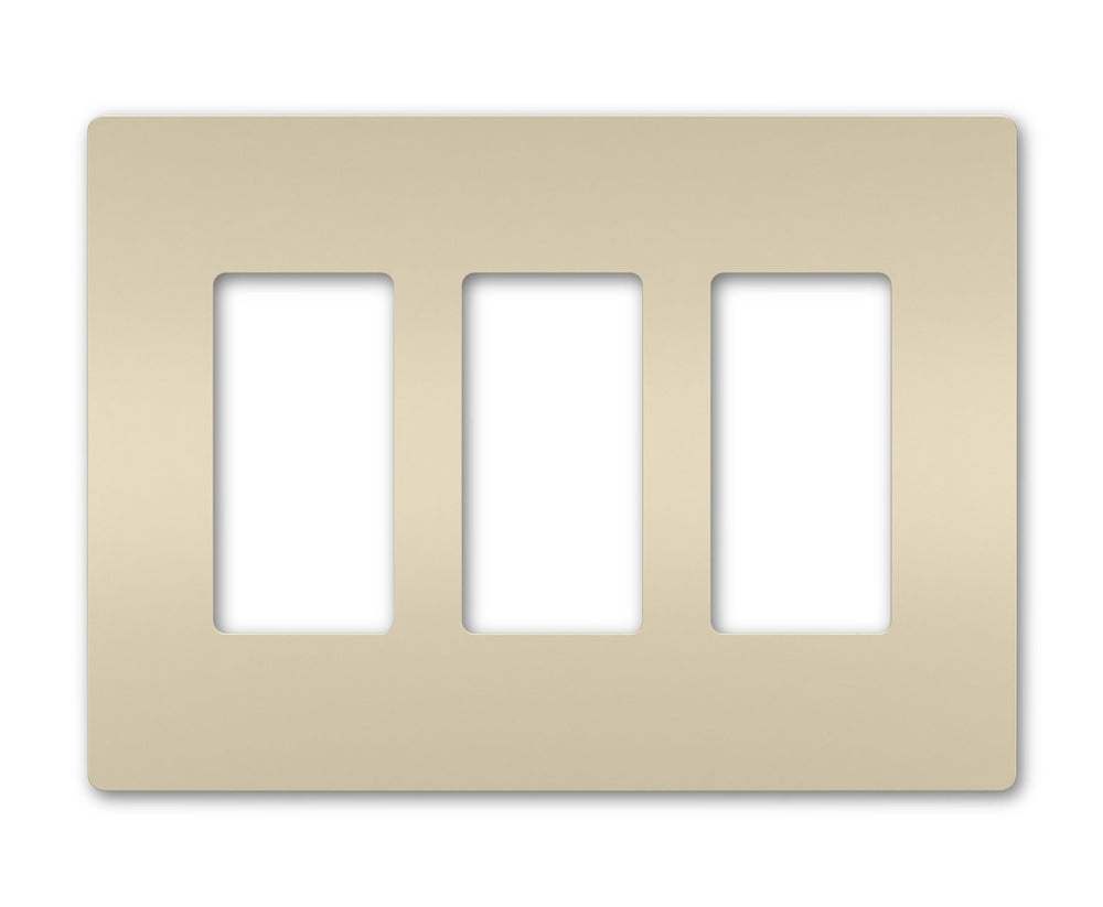 Legrand Canada - Three-Gang Screwless Wall Plate - Light Almond- Union Lighting Luminaires Decor